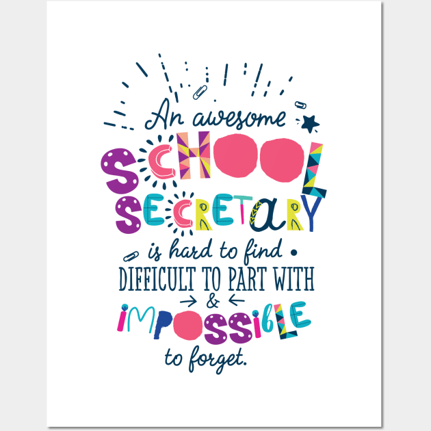 An Awesome School Secretary Gift Idea - Impossible to forget Wall Art by BetterManufaktur